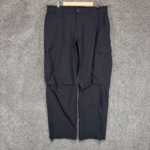 Wild Things Tactical Lightweight Soft Shell Pants Mens L/32 Black Cargo Stretch